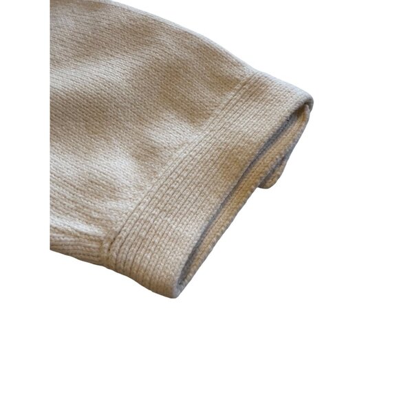 Liz Claiborne Ivory Knit Pullover Sweater Women’s XL 100% Cotton Button Detail - Picture 9 of 14